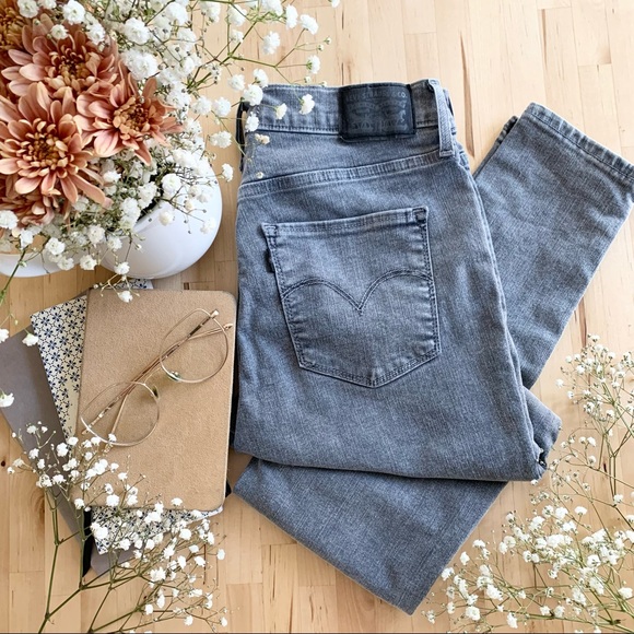 Levi's Denim - Levi’s 720 High-Waisted Gray Denim Skinny Jeans Size 27